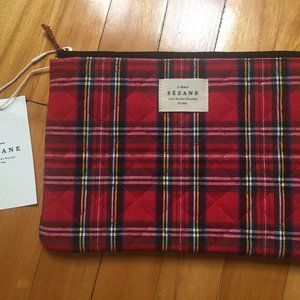 Sézane Plaid Pouch